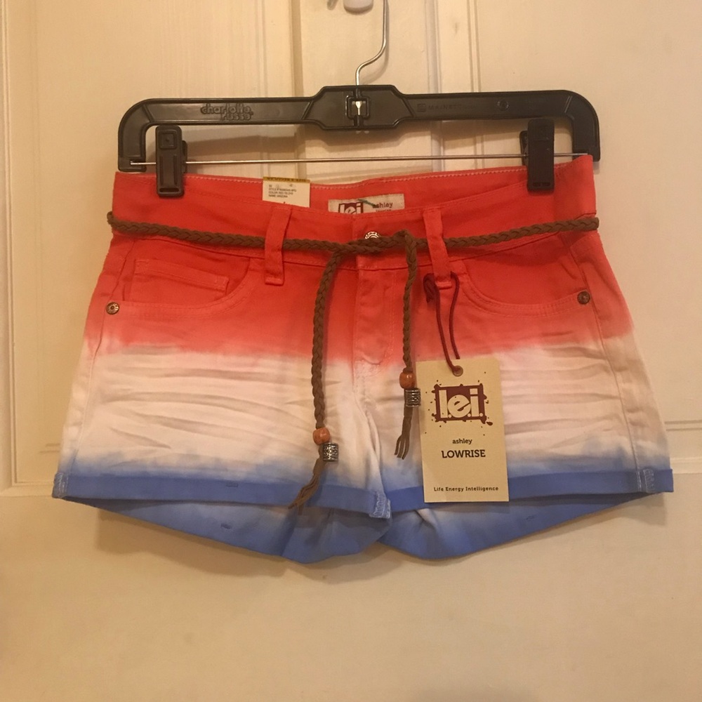🍀 lei girl’s low rise shorts size 3 regular